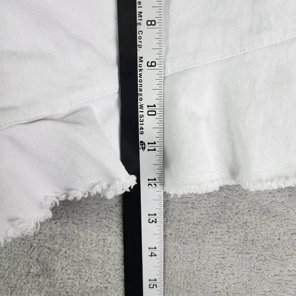 Womens White Sugar + Lips Denim Mini Skirt Ruffles Size XS - Picture 9 of 10